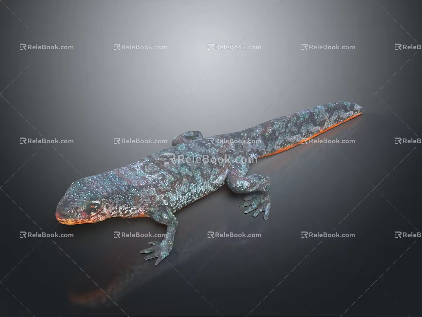 Lizard Anime Lizard Chameleon Cartoon Lizard Reptile Cold Blooded Animal Reptile Class 3d model
