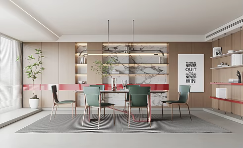 Modern Restaurant 3d model
