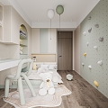 Modern Children's Room 3d model