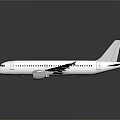 White Passenger Airplane Model With Twin Engines Sleek Wings And Reflective Surface