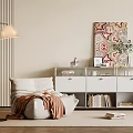 Lazy Sofa Side Cabinet 3d model
