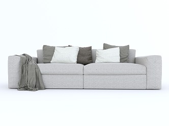 Modern double sofa 3d model