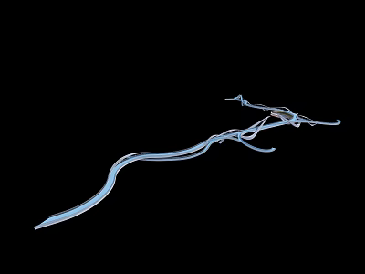 Modern landscape bridge pedestrian bridge streamer bridge special-shaped bridge 3d model