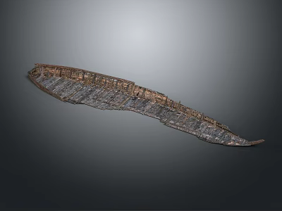 Artisan Crafted Metallic Feather Shaped Decorative Sculpture With Intricate Texture Details 3d model