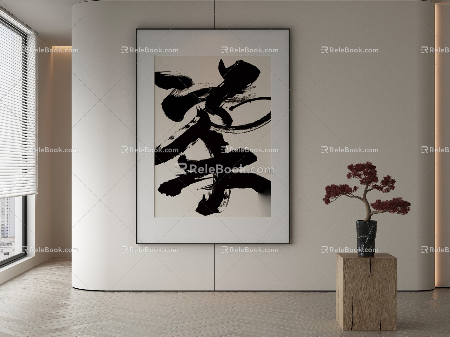 New Chinese Decorative Painting 3d model