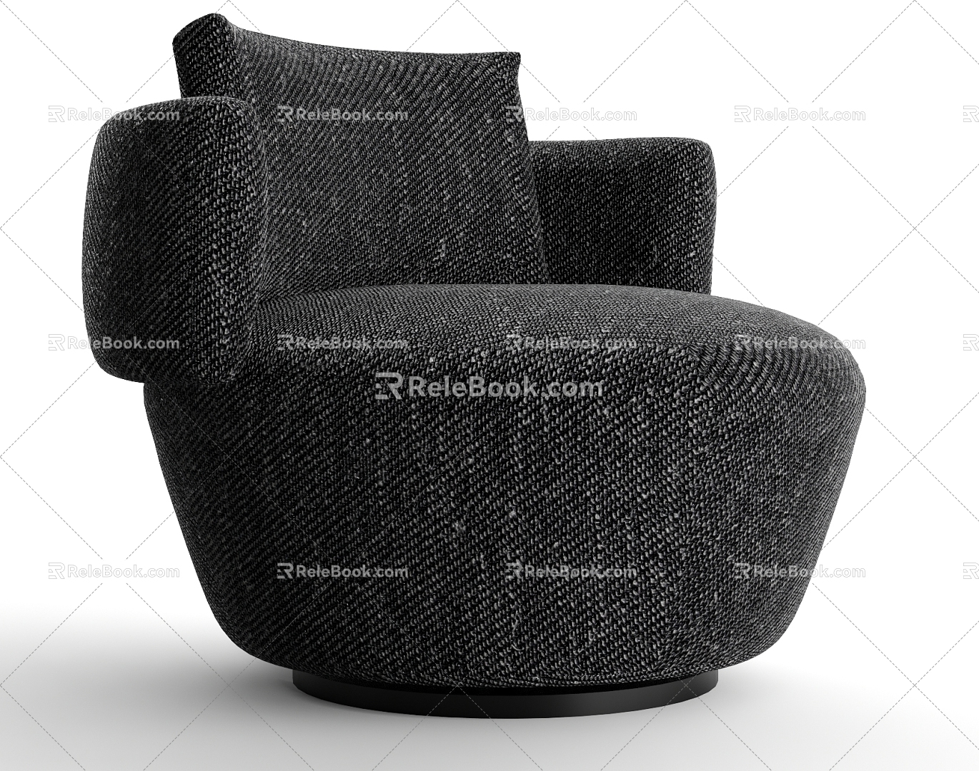 Quiet Cloth Single Sofa 3d model