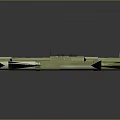 Two Green Tubular Military Weapons With Metal Components And Smooth Surface