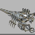 Detailed Mechanical Scorpion With Futuristic Metallic Exoskeleton And Robotic Limbs Design