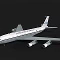 United States Air Force Large Transport Aircraft With National Insignia And Engines
