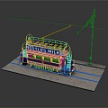 Vintage Nestles Milk Tram Model With Overhead Wires And Track