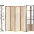 New Chinese-style screen partition hollow carved partition 3d model