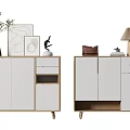 Nordic Shoe Cabinet 3d model