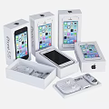iPhone Smartphones Display With Original Boxes Earphones Charger And Cable Accessories