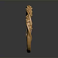 Elegant Gold Fashion Ring With Intricate Decorative Patterns And Shiny Finish