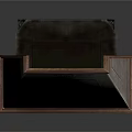 Vintage Fireplace Furniture Design With Metal Chimney And Wooden Decorative Details
