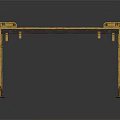 Industrial Metal Equipment Support Frame With Four Pillars And Top Beam Structure