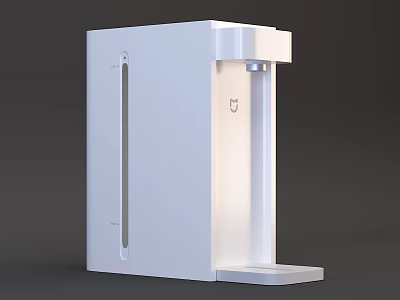 White Modern Water Dispenser With Sleek Design And User Friendly Features For Home Use 3d model