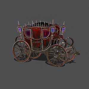 Modern carriage game carriage 3d model