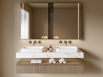 Modern Bathroom Cabinet Bathroom Basin Bathroom Ornaments 3d model