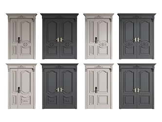 American security door entry door 3d model