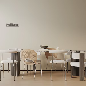 Modern table combination 3d model