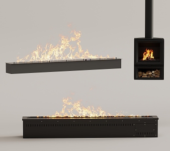 Modern Fireplace Stove Hanging Stove 3d model