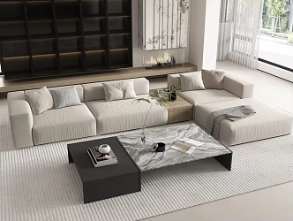 Living room sofa furniture 3D model 3d model