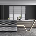 Modern open bar 3d model