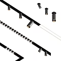 Modern Downlights And Spotlights With Black Housing Gold Trim For Ceiling Lighting