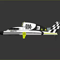 Modern Racing Yacht With Unique Cockpit And Tail Fin Design