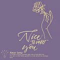 High Quality Neon Light Combination With Hand Holding Rose And Warm Color For Home Decor