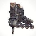 Black TERMINUS SPORT Roller Skates With Buckles And Sporty Design Wheels