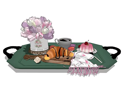 European Food Food Tulip 3d model European Food Food Tulip 3d model