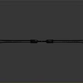 Black Modern Hunting Bow With Red Laser Sight For Accurate Shooting Use