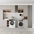 Modern Minimalist Bathroom Cabinet Frame with Storage Space and LED Lighting Design