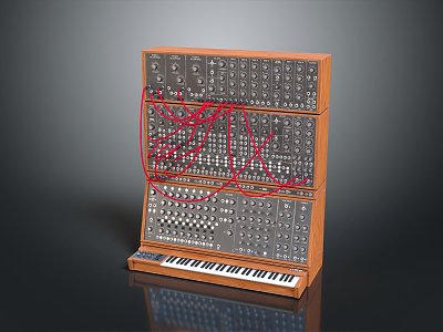 Modern Synthesizer Antique Synthesizer Classical Synthesizer 3d model