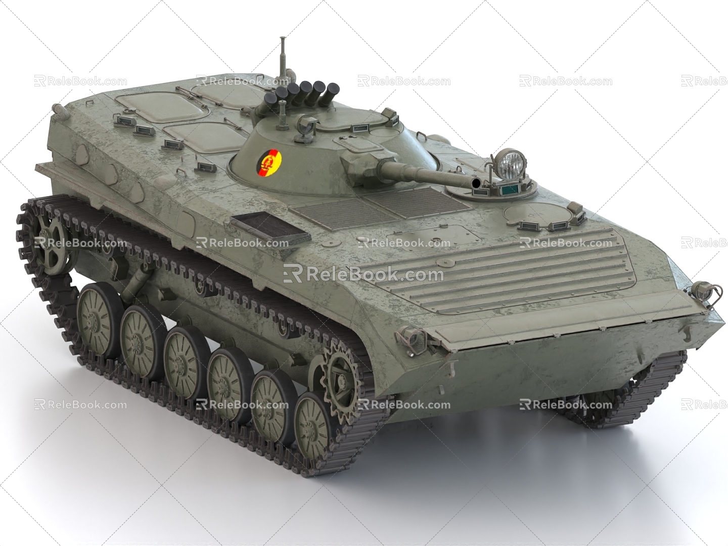 Infantry fighting vehicle armored vehicle tank 3d model