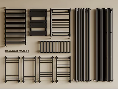 Stylish Modern Radiator Designs And Types For Home Heating 3d model