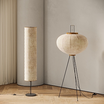 The silent wind, the floor lamp, the paper lamp, the silent wind, the ancient wind 3d model