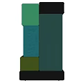 Modern Multi Colored Stacked Cube Storage Cabinet Shelf For Home Organization