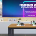 Modern Business Hall China Telecom Business Hall 3d model