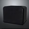 Black Modern Electronic Toaster With Sleek Surface And Contemporary Design