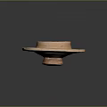 Rustic Handcrafted Earthenware Bowl With Wide Rim And Natural Textured Surface