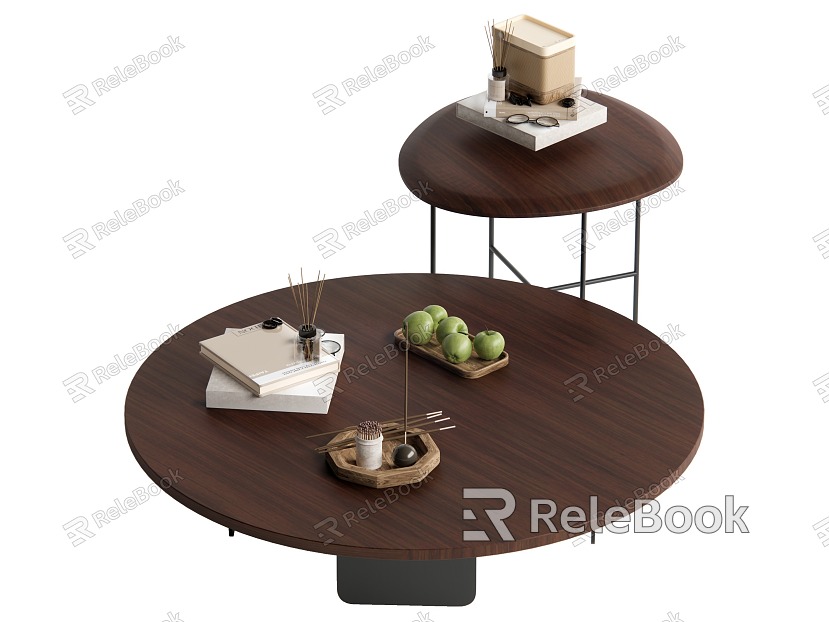 Middle ancient style coffee table combination model