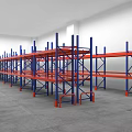 shelf storage shelf long shelf 3d model