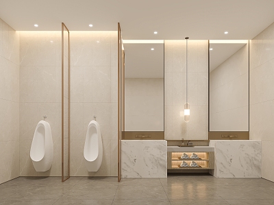 Public toilet Modern toilet 3d model