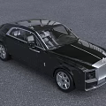 Black Rolls Royce Sedan With Luxury Front Grille And License Plate 08