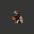 Modern Dog Pet Dog Clothes 3d model