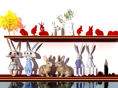 Modern toy rabbit 3d model Modern toy rabbit 3d model