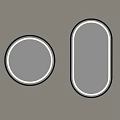 Modern Mirror 3d model